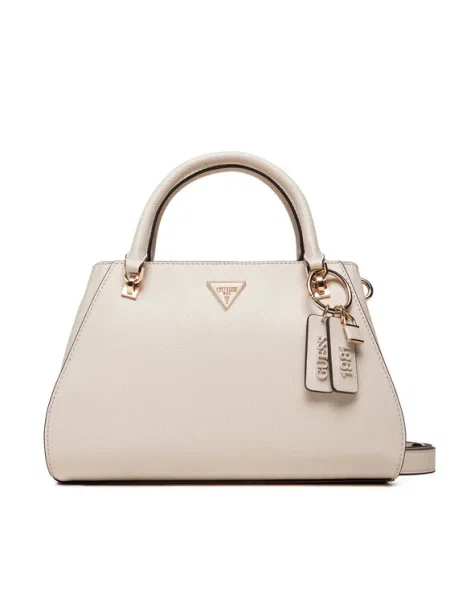 Guess Дамска чанта Noelle II Екрю