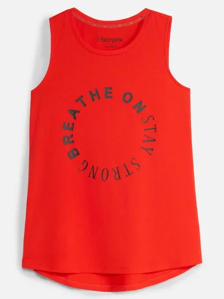 Top Bonprix czerwony