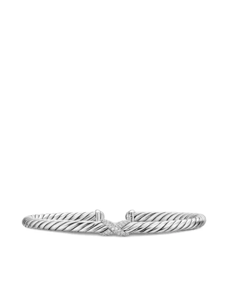 Brăţară David Yurman argintiu