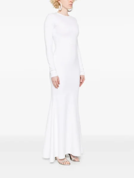 Rochie maxi Atu Body Couture din jerseu alb
