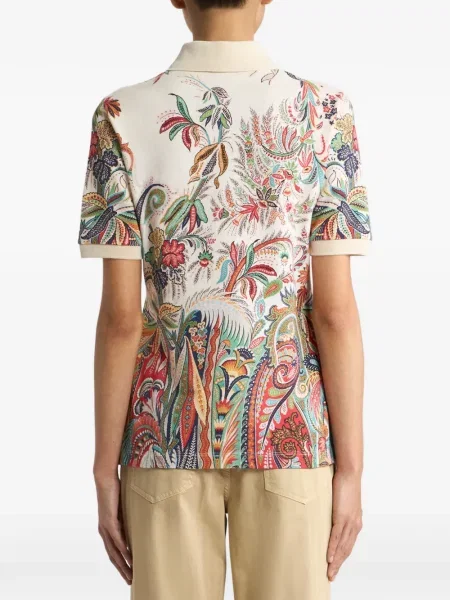 Tricou polo Etro cu model paisley
