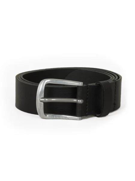 DIESEL Curea LOGO B-BASIC LEATHER BELT amestecat negru