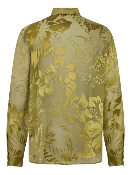 Cămașă Dsquared2 cu model floral verde