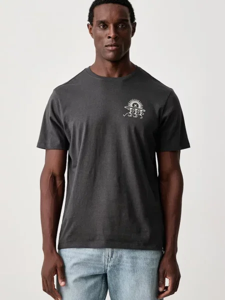 Hurley T-shirt Struttin Bones szara