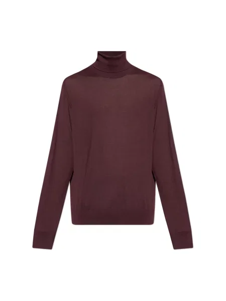 Sweter z golfem Dolce And Gabbana do golfa fioletowy