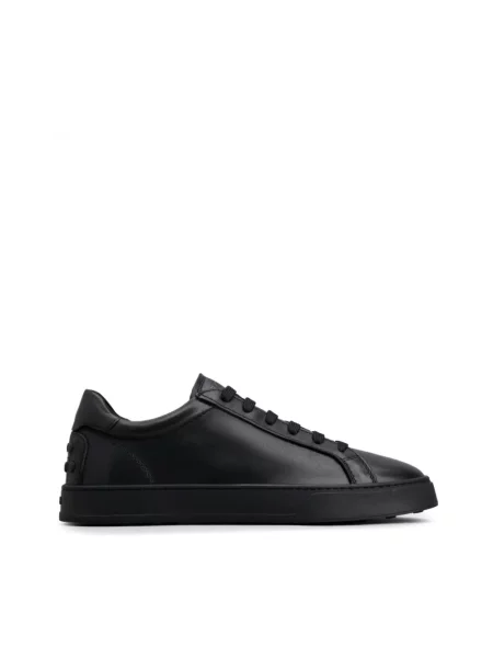 Sneakersy Tod's skórzane wiązane czarne