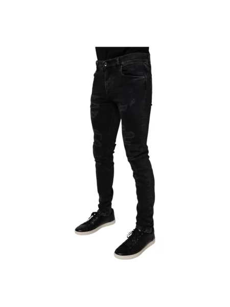 Skinny jeansy skinny Dolce And Gabbana czarne
