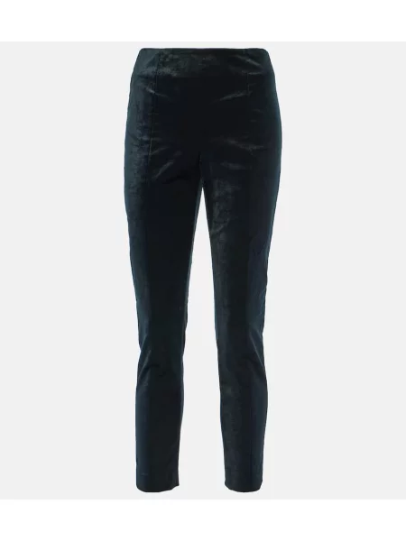 Pantaloni Veronica Beard de catifea negru