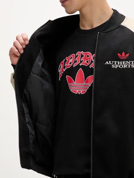 Шерстяной бомбер Adidas Originals