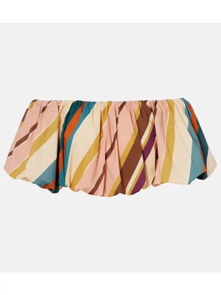 Pruhovaná blúzka Adriana Degreas orezané