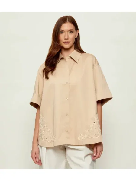 BOSS ORANGE Cămașă C_Balembroi bej