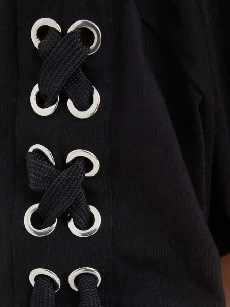 Top Pinko din dantelă negru