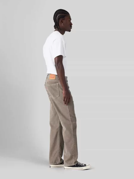 Spodnie o prostym kroju loose fit ze sztruksu z czystej bawełny model Levi's