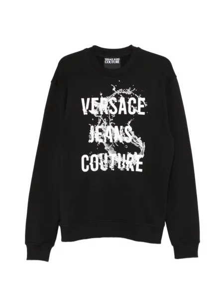 Hanorac Versace Jeans Couture cu imagine negru