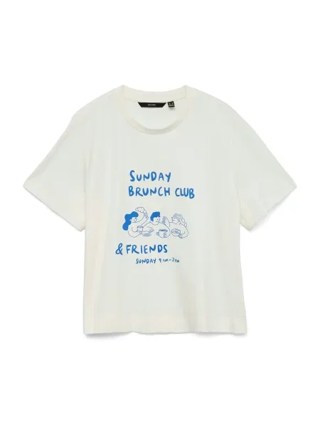VERO MODA Tricou albastru alb