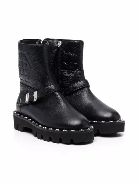 Botki dziecięce Philipp Plein czarne