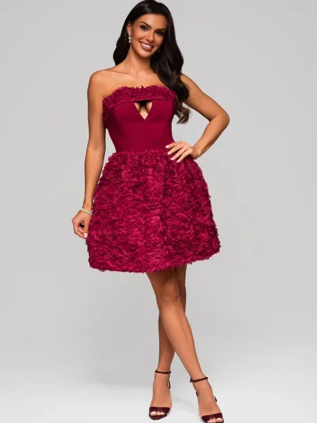 Odgovarati večernja haljina Edoti bordo