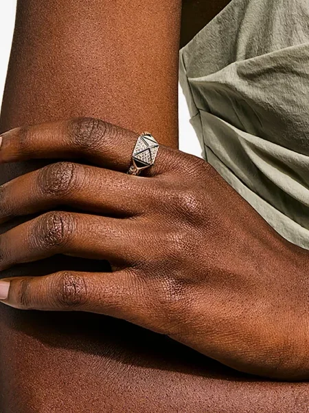 Diamant inel John Hardy argintiu