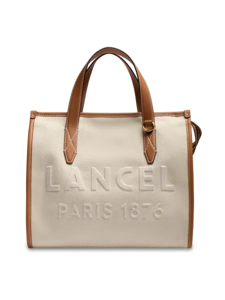 Shopperka Lancel beżowa