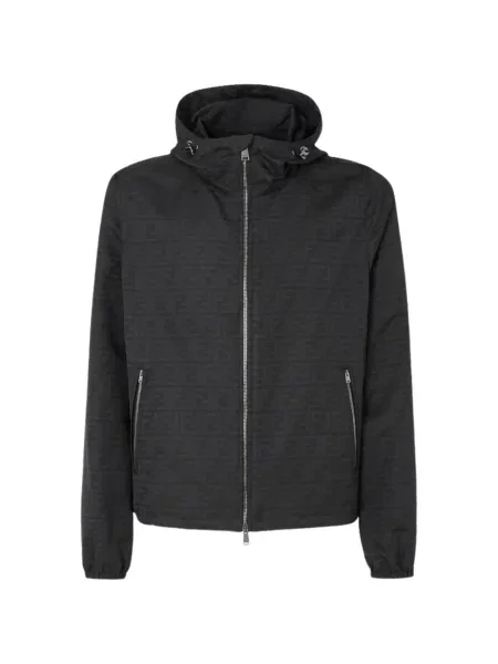 Hanorac Fendi din jacard negru