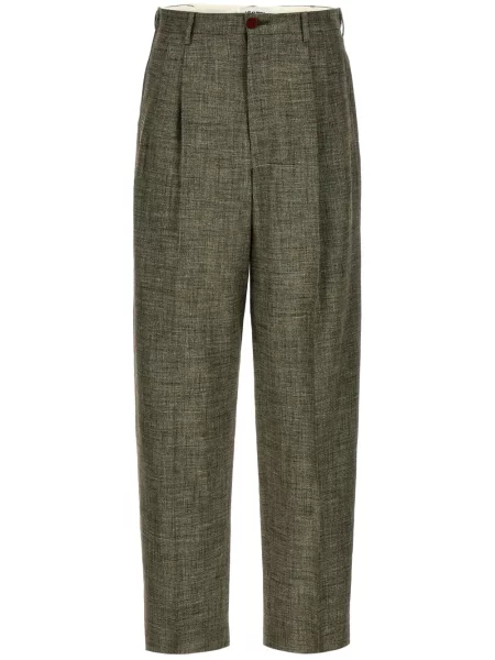 Pantaloni Magliano plisate gri
