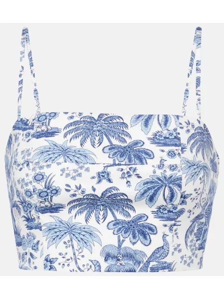 Cropp top Staud cu imagine albastru