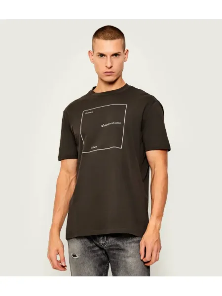 Armani Exchange Tricou maro