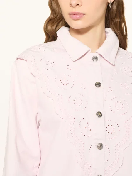Only Džínová Bunda S Děravými Špičkami pale lilac