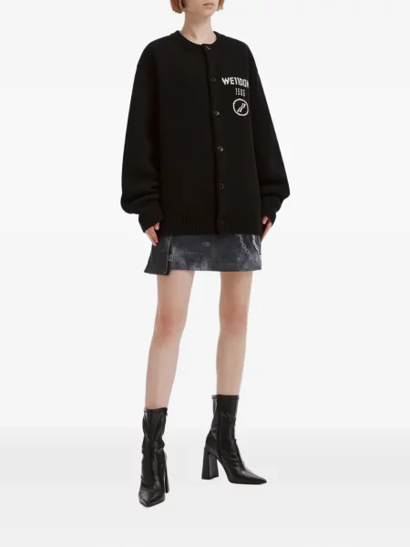 Cardigan We11done cu autograf negru