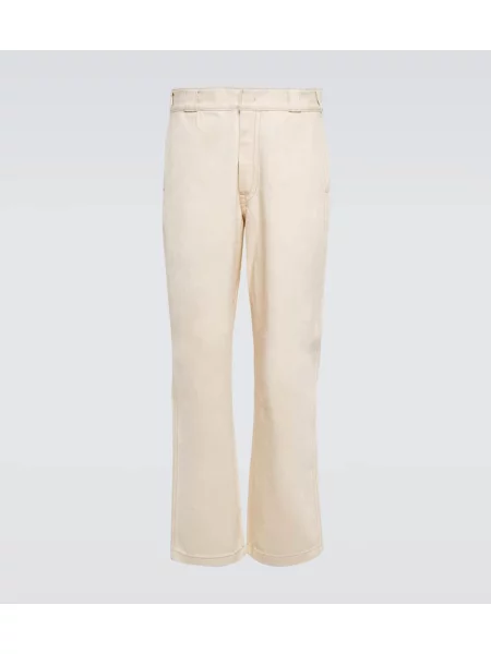 Ravne kavbojke Prada bela