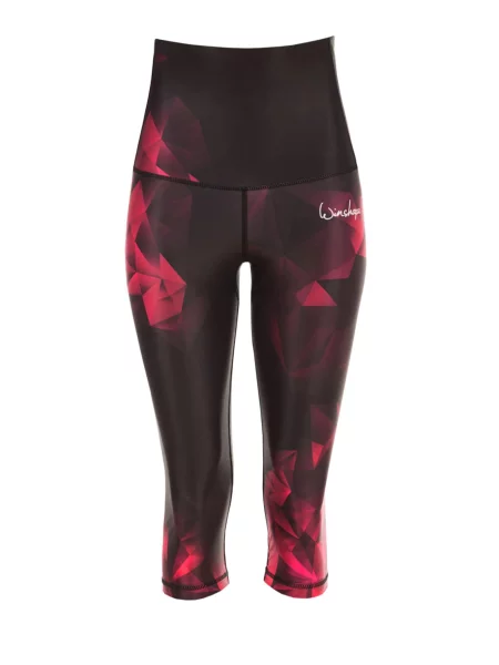 Winshape Športne hlače rubin rdeča črna