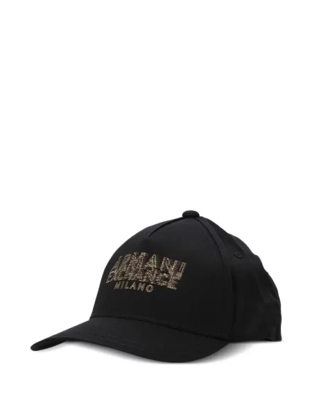 Șapcă Armani Exchange cu autograf negru