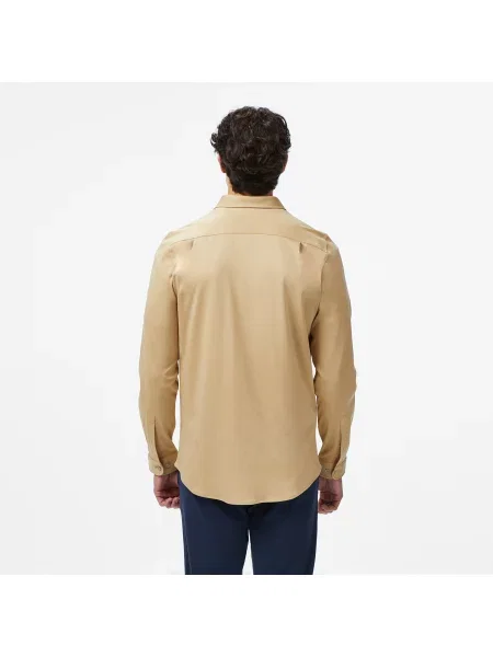 Lacoste Koszula Slim Fit beżowa