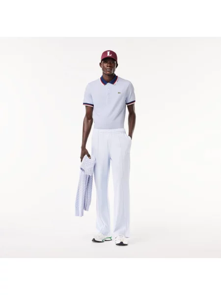 Поло Lacoste голубое