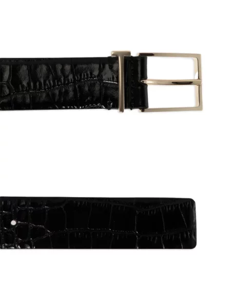 Cu centură curea Tom Ford din piele negru