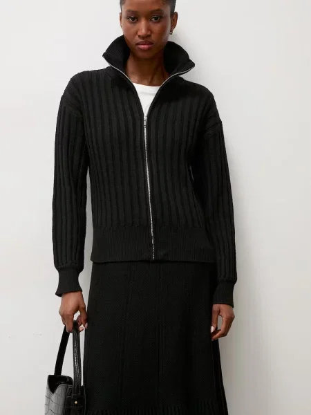 Answear.LAB cardigan pentru femei cu vâscoză negru