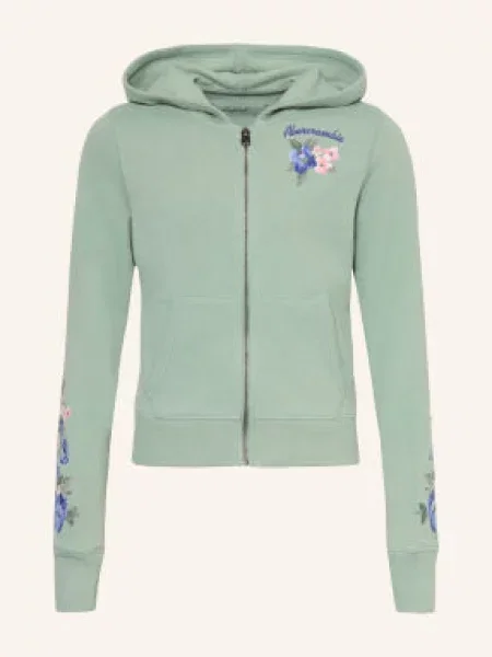 Abercrombie & Fitch Mikina světle zelená