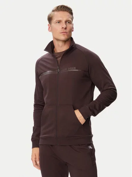 BOSS Bluza Authentic brązowy