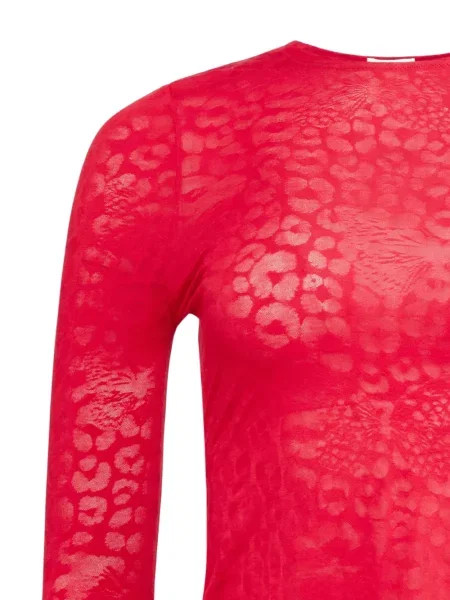 Top Fleur Du Mal lung roșu