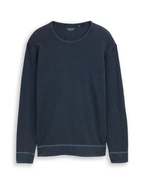 TOM TAILOR Tricou marin albastru