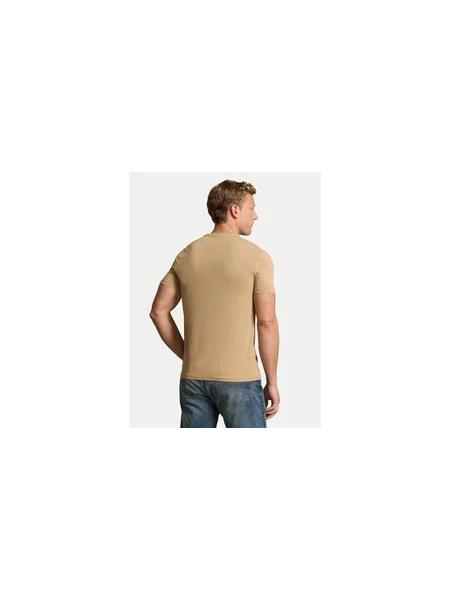 Polo Ralph Lauren Póló Custom Slim Fit bézs