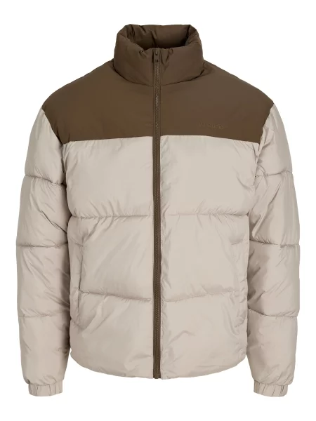 JACK & JONES Geacă de iarnă JJRAZE kitt / maro închis alb