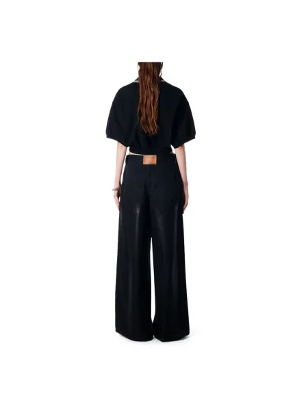 Bluzka Alexander Wang ze ściągaczem czarna