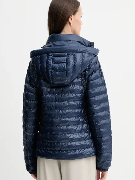 Bunda Tommy Hilfiger tmavomodrá přechodná