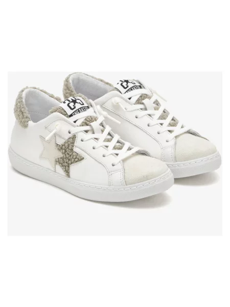 Sneakersy 2star skórzane białe