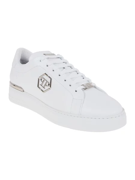 Sneakersy Philipp Plein skórzane białe