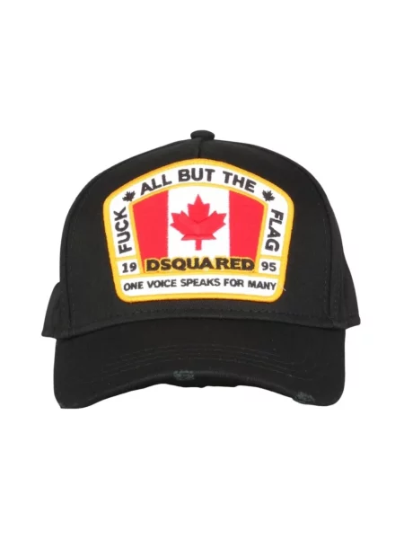 Czapka z daszkiem Dsquared2 czarna