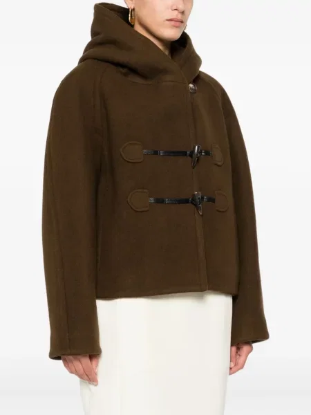 Palton Low Classic de lână maro