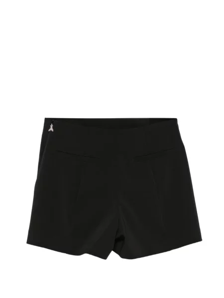 Pantaloni scurți Patrizia Pepe din crep negru