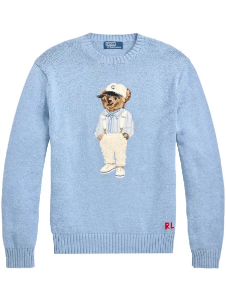 Samt polo majica Polo Ralph Lauren s vezom karirana smeđa